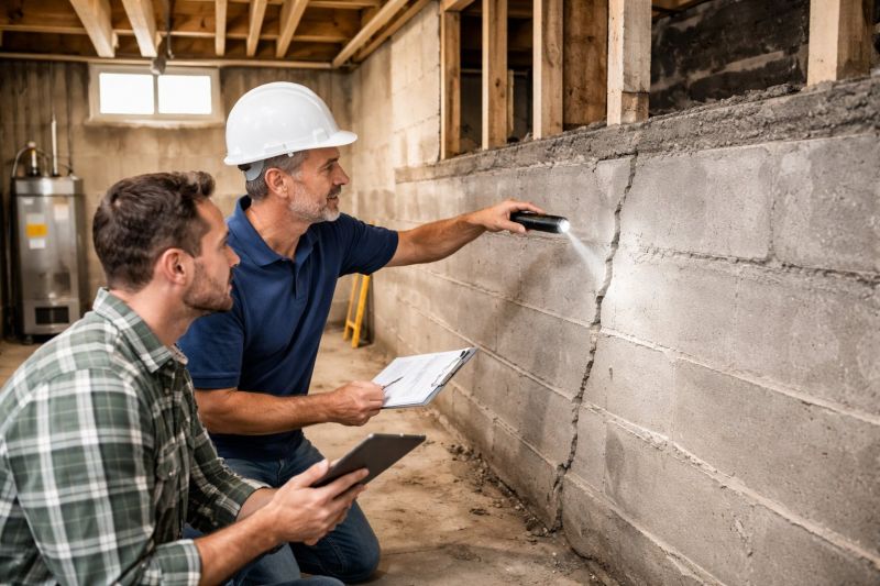 Basement Crack Repair in Newton, MA