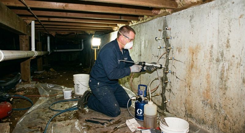 Basement Foundation Repair in West Newton, MA