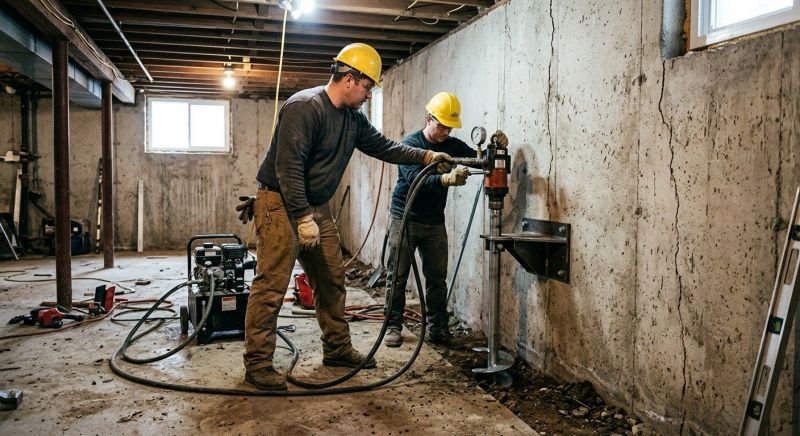 Basement Stabilization in Newton, MA