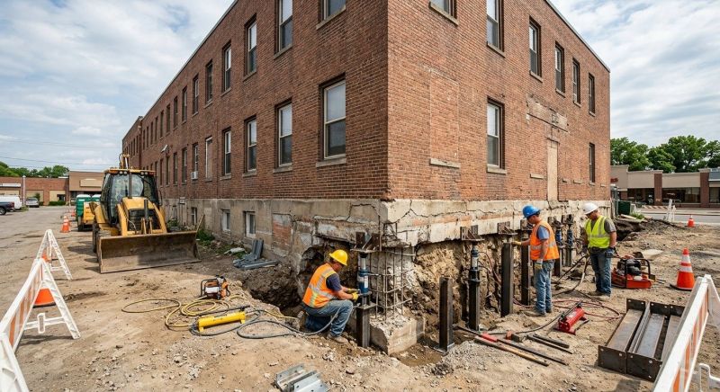 Commercial Foundation Repair in Newton, MA