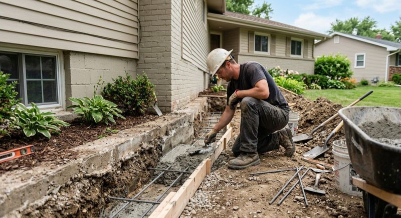 Concrete Foundation Repair in South Walpole, MA