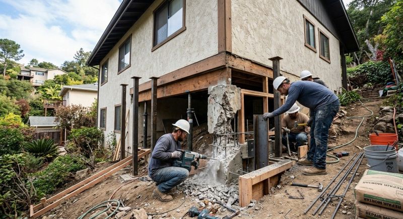 Concrete Foundation Repair in Stoughton, MA