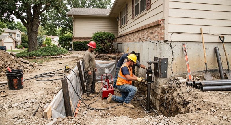 Cracked Foundation Repair in Canton, MA