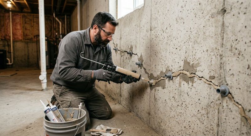 Cracked Foundation Repair in Lexington, MA