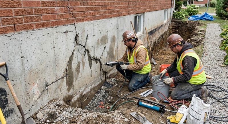 Cracked Foundation Repair in Wakefield, MA