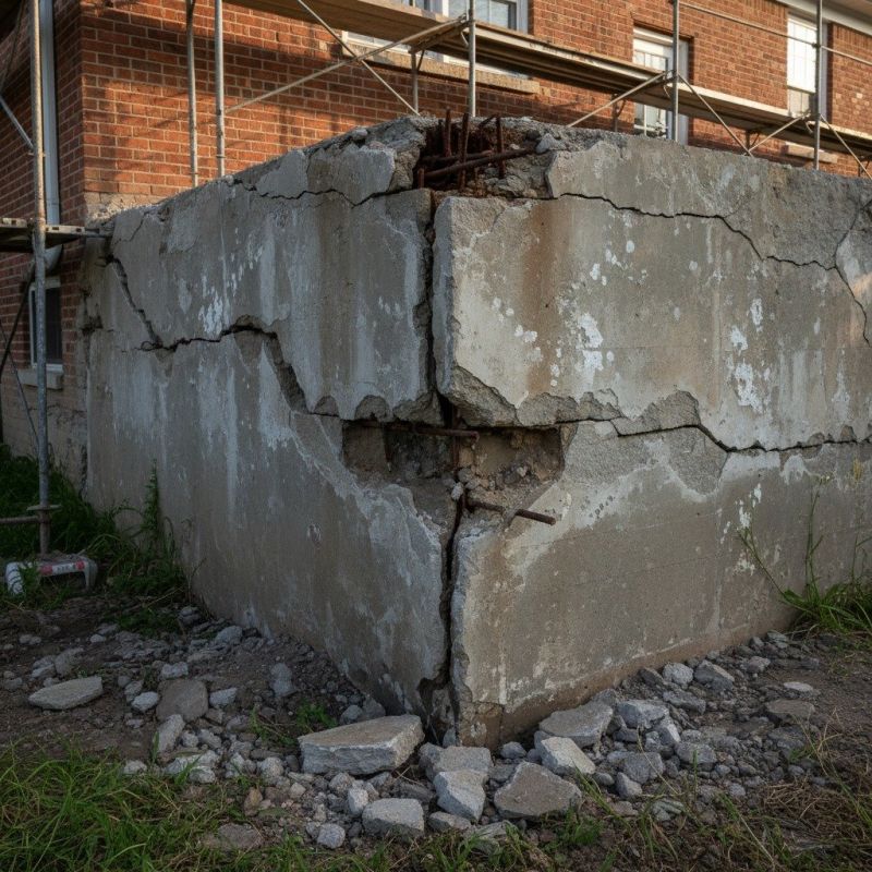 Cracked Foundation Repair in Westborough, MA