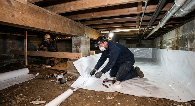 Crawl Space Leveling in Newton, MA