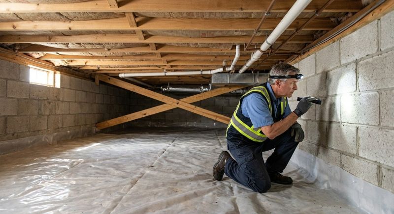 Crawl Space Leveling in Newton, MA