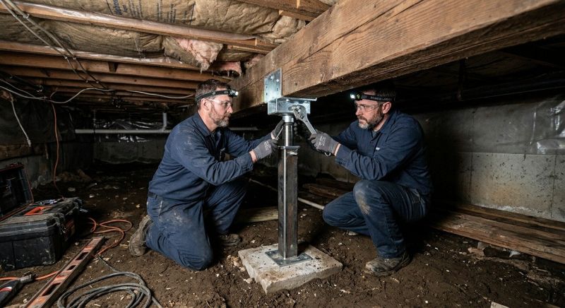 Crawlspace Foundation Repair in Bellingham, MA