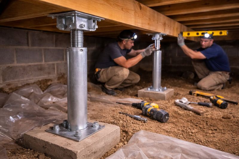 Crawlspace Structural Repair in Newton, MA
