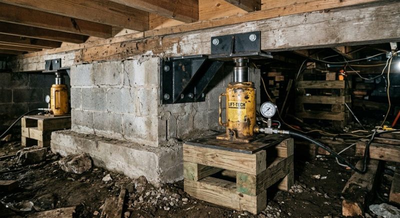 Foundation Jacking in Abington, MA