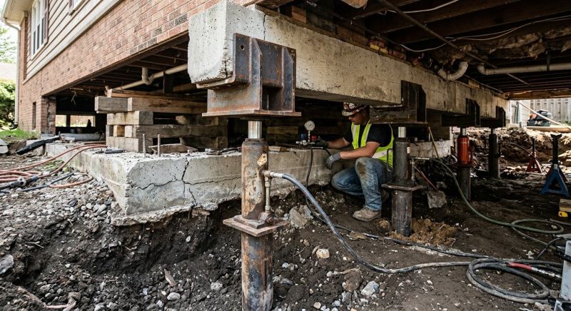 Foundation Jacking in Boston, MA