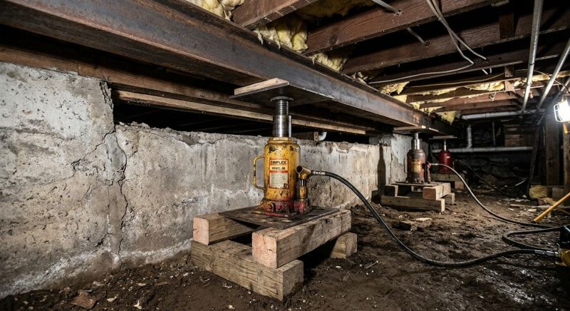 Foundation Jacking in Carlisle, MA