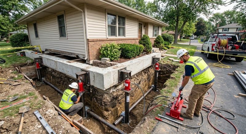 Foundation Jacking in Wellesley, MA