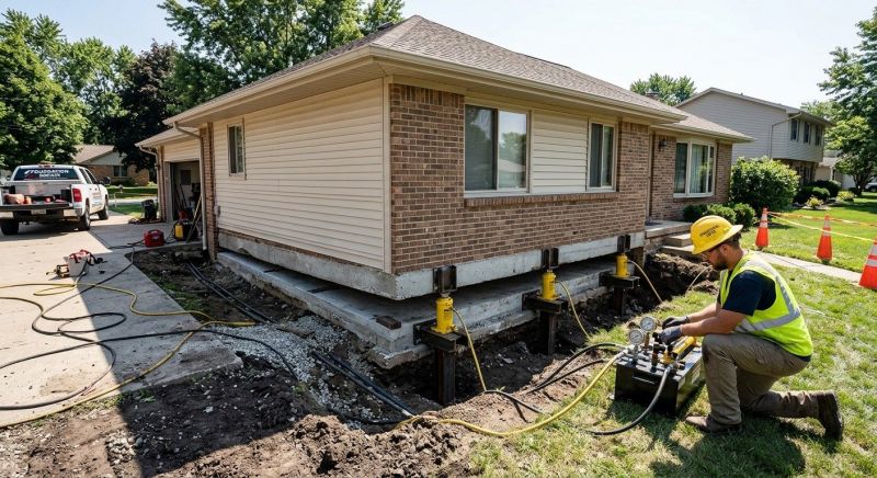 Foundation Lifting in Braintree, MA