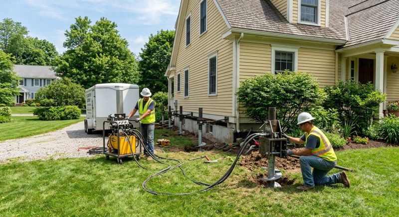 Foundation Lifting in Chelmsford, MA