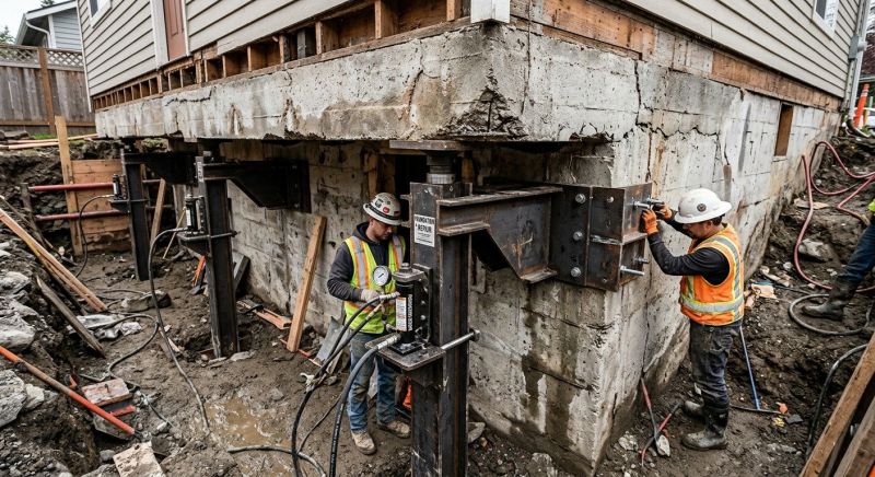 Foundation Lifting in East Weymouth, MA