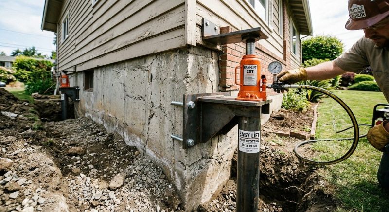 Foundation Lifting in Wilmington, MA