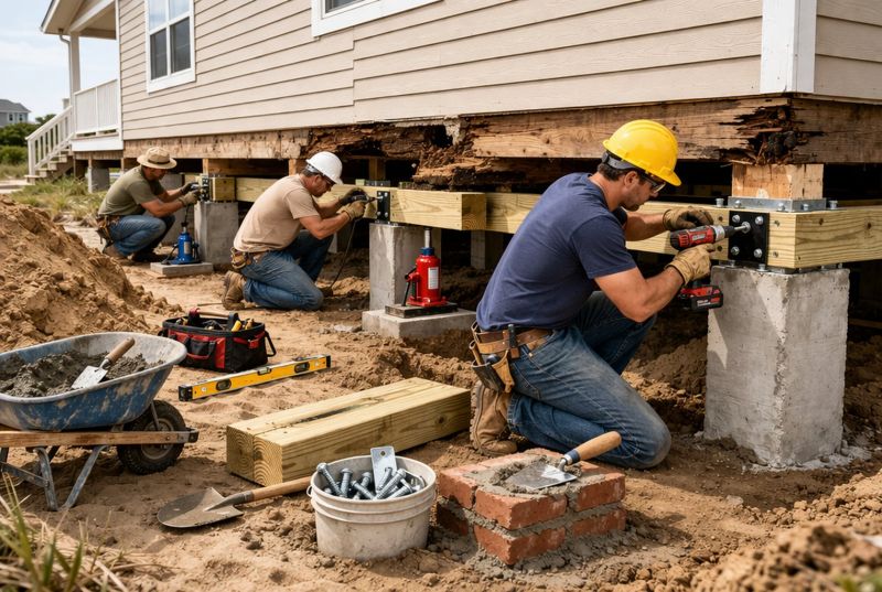 Foundation Raising in Hull, MA