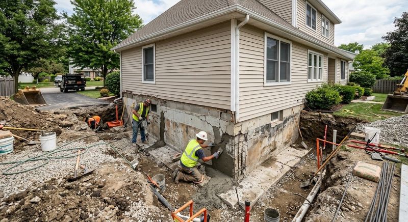 Foundation Restoration in Newton, MA