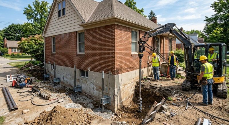 Foundation Stabilizing in Brighton, MA