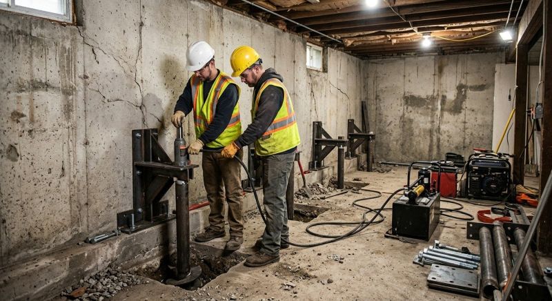 Foundation Stabilizing in Canton, MA