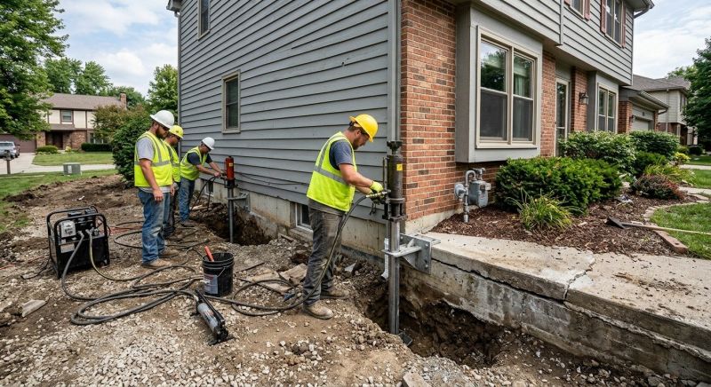 Foundation Stabilizing in Dracut, MA