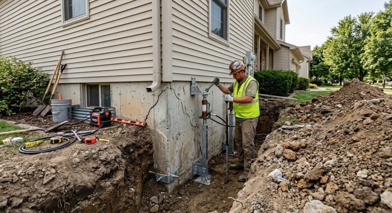 Foundation Stabilizing in Wilmington, MA