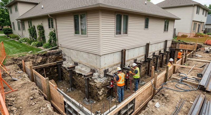 Foundation Underpinning in Newton, MA