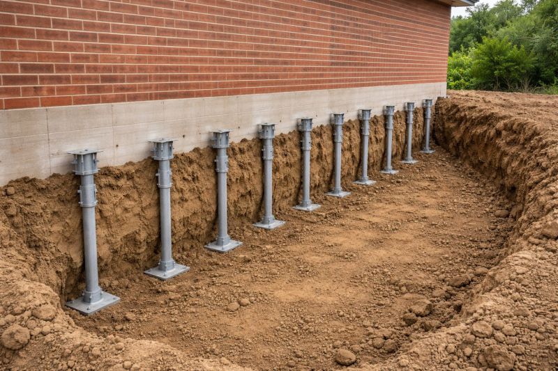 Helical Pile Installation in Newton, MA