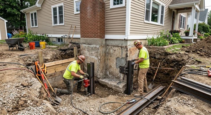 House Foundation Repair in Newton, MA