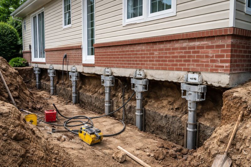 House Underpinning in Newton, MA