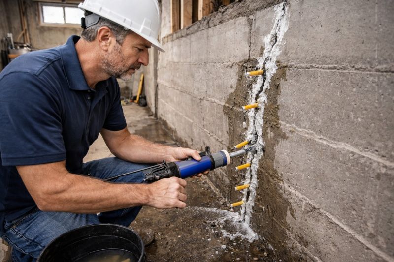 Leaking Foundation Repair in Newton, MA