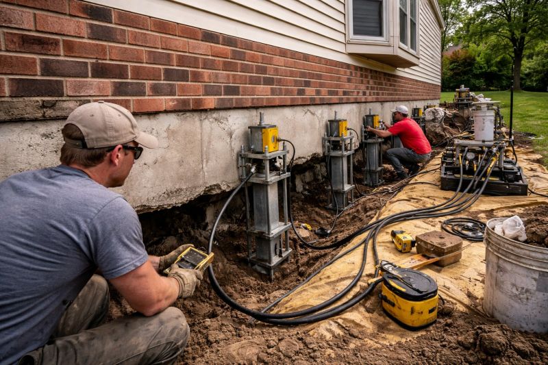 Settling Foundation Service in Newton, MA
