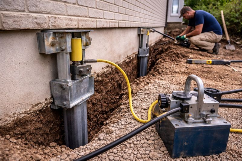 Sinking Foundation Repair in Bellingham, MA