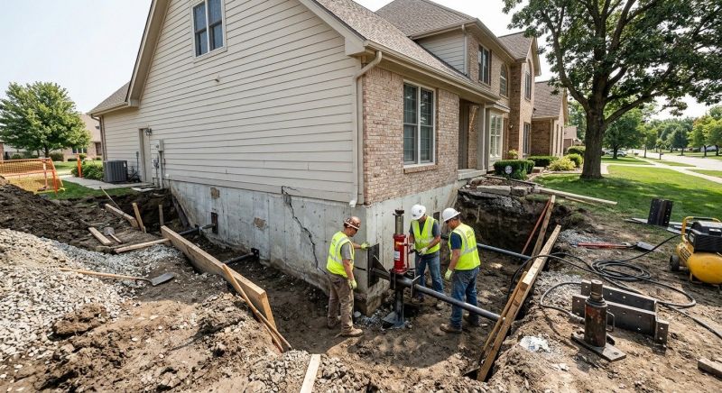 Sinking Foundation Repair in Essex County, MA