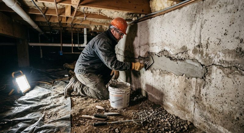 Cracked Foundation Repair in Watertown, MA